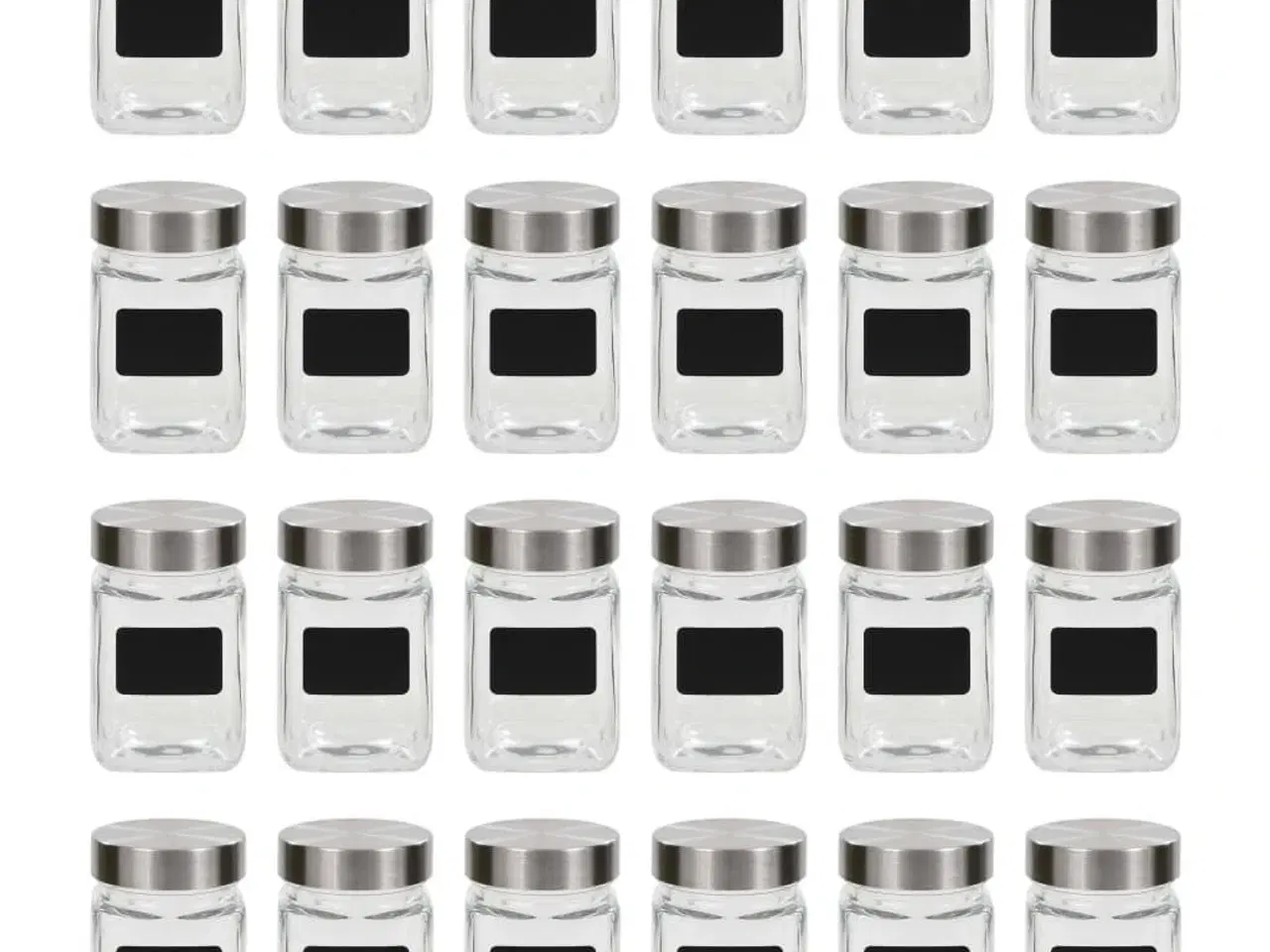 Billede 1 - Opbevaringsglas med etiket 24 stk. 300 ml