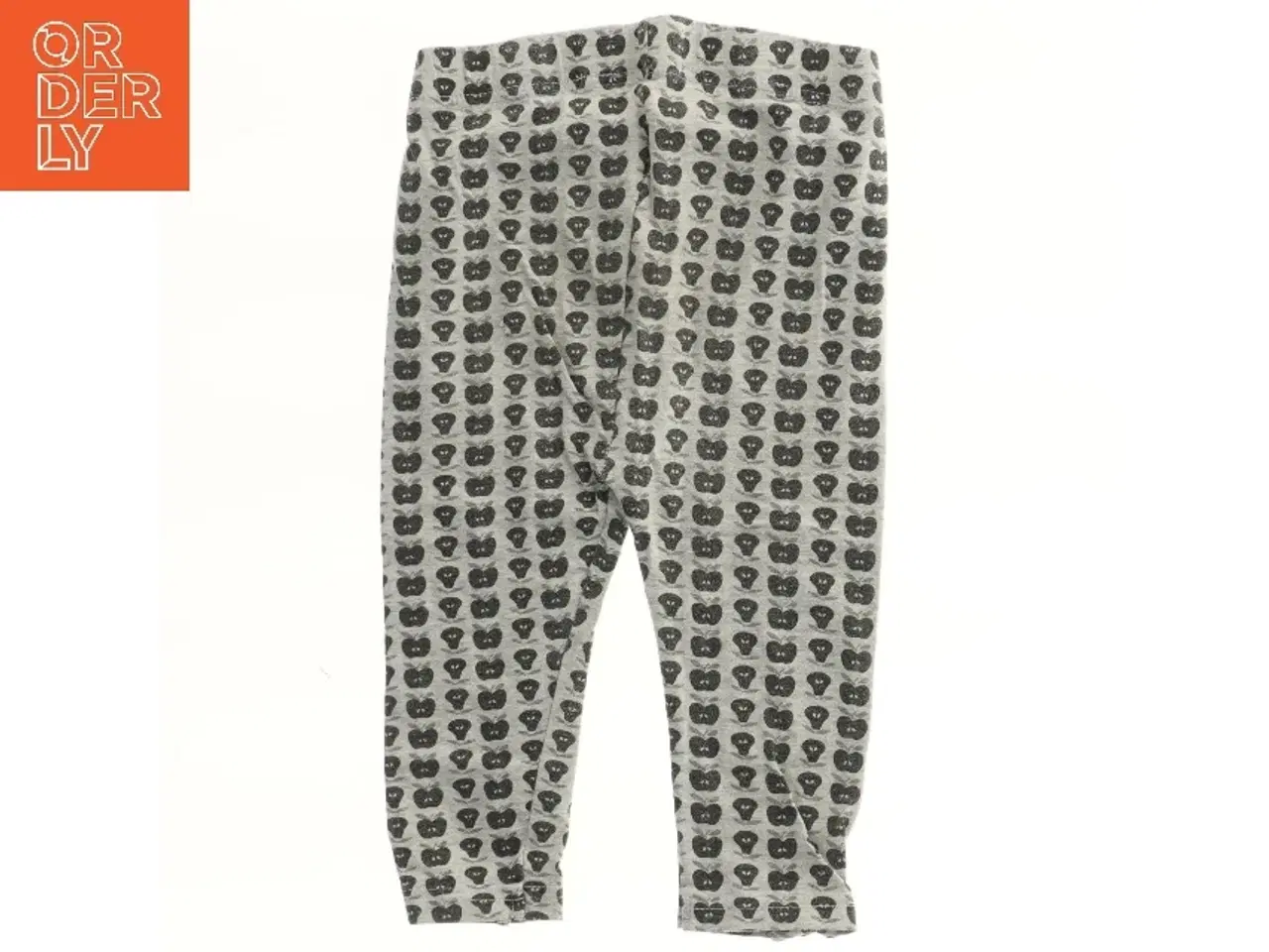 Billede 1 - Grå leggings med æblemønster fra Mads & Mette (str. 98)