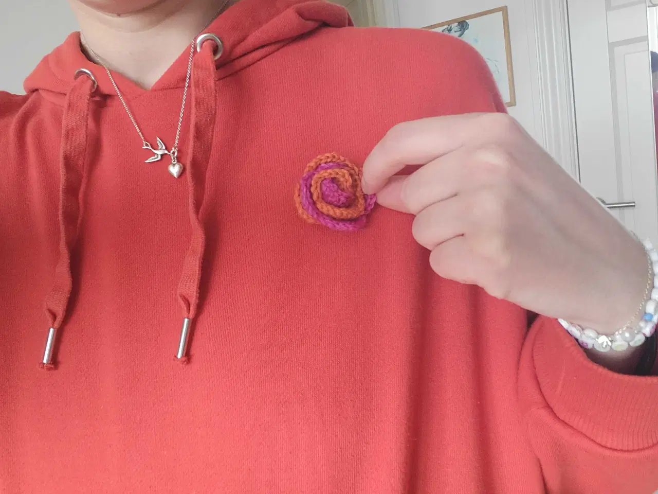 Billede 3 - Hæklede blomster roser