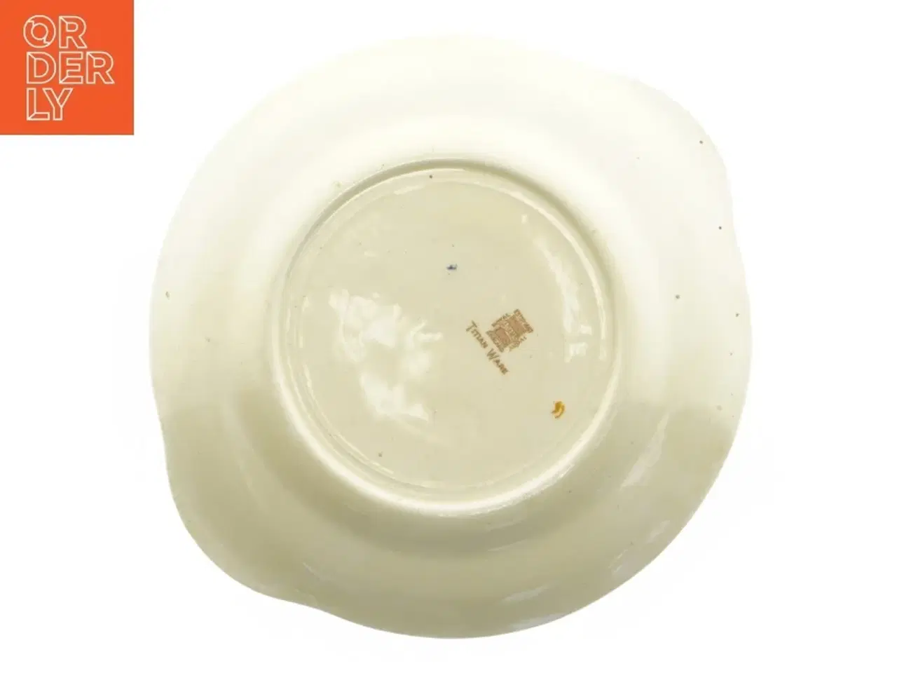 Billede 3 - Retro tallerken med blomstermønster fra Titan Ware (str. Ø 25 cm)