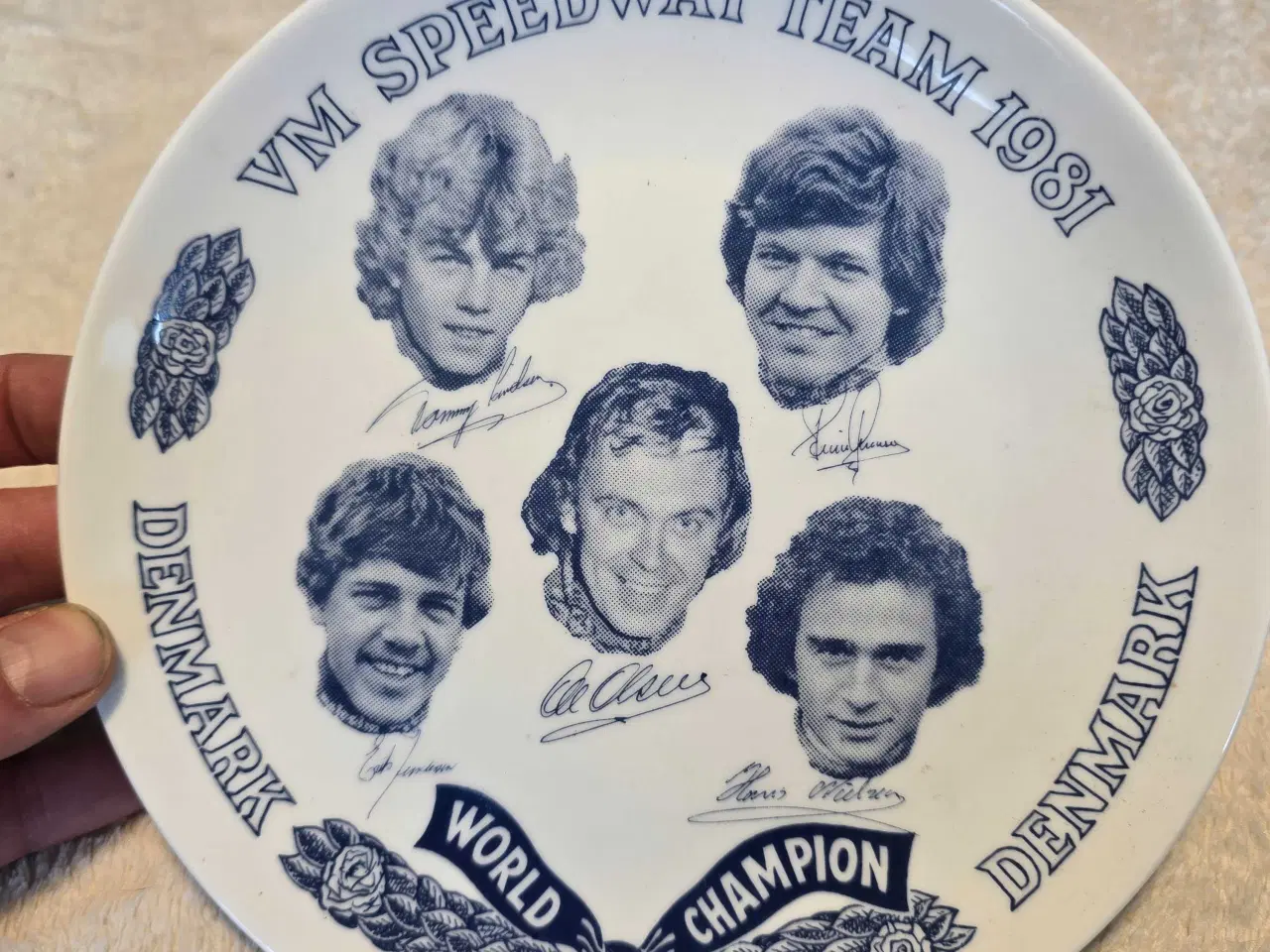 Billede 1 - Speedway tallerken 1981.