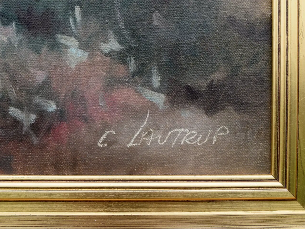 Billede 2 - Maleri af Chr. Lautrup (f. 1931-)