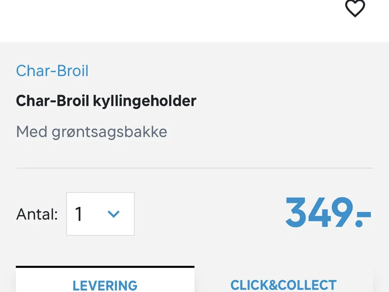 Billede 2 - Char-Brooks kyllingeholder m.grøntsagsbakke grill