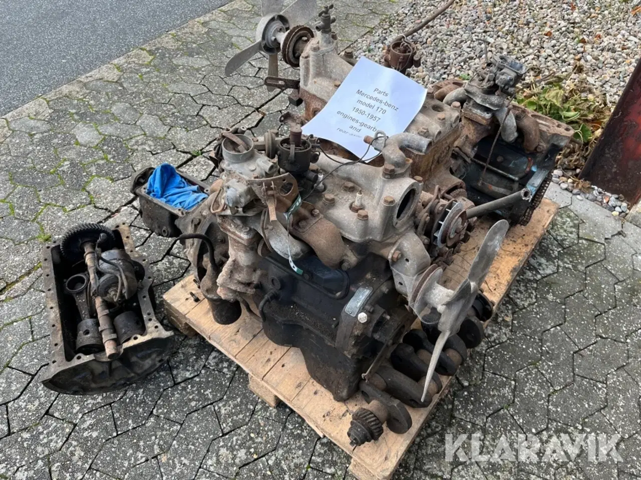 Billede 1 - Motor og gearkasse Mercedes 170 Motor/Gearkasse/ba