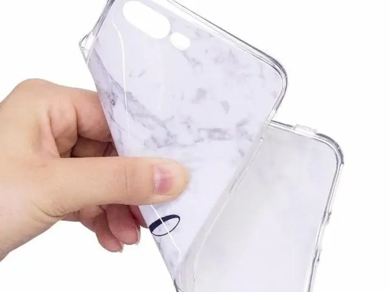 Billede 3 - Hvid marmor cover iPhone 5s SE 6 6s 7 8
