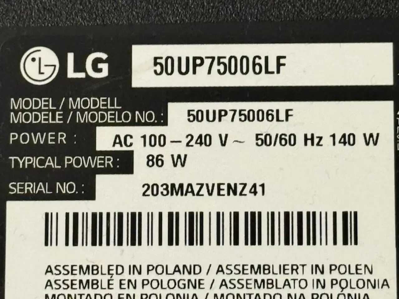 Billede 2 - SmartTv 50 inch with wall support