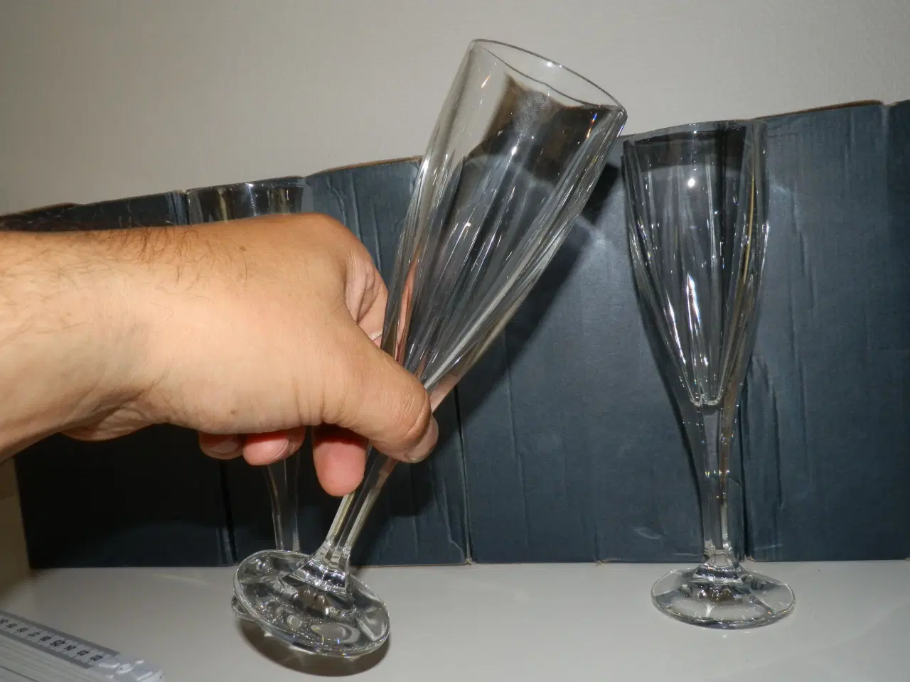 Billede 7 - 10 & 12 stk. Bohemia krystal champangeglas