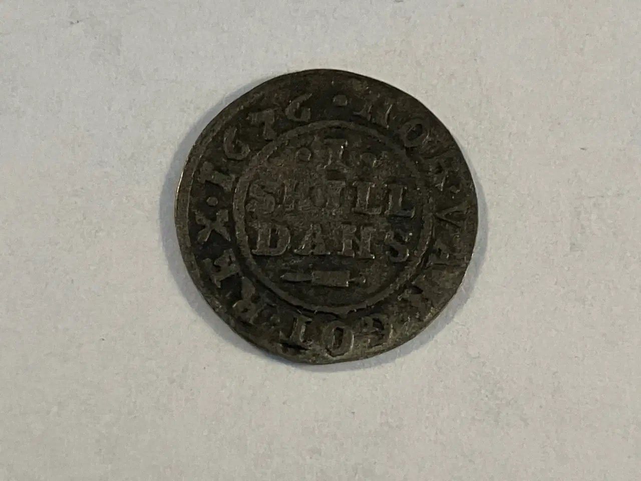 Billede 1 - 1 Skilling 1676 Danmark