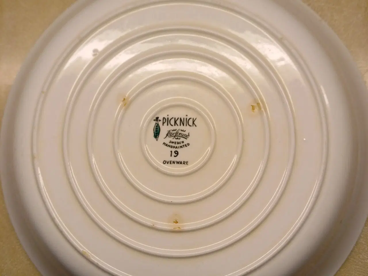 Billede 2 - Rörstrand Picnick fad vintage handpainted