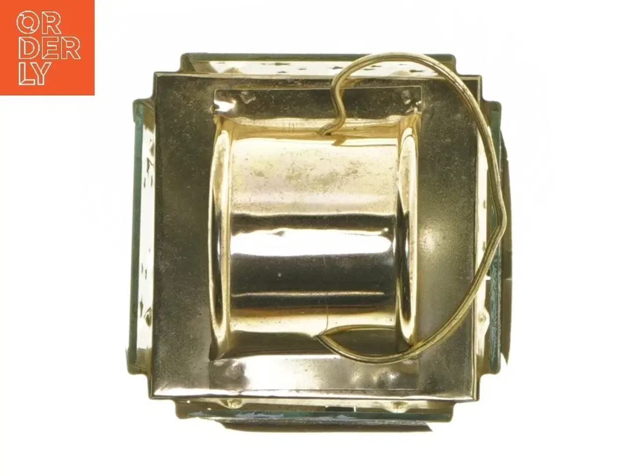 Billede 3 - Guld stjernemønstret lanterne (str. 13,5x9x9 cm)