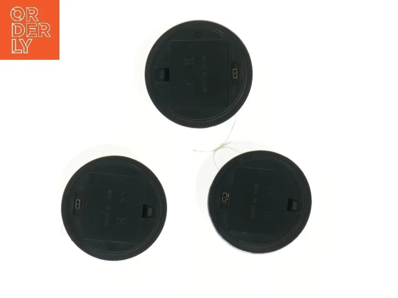 Billede 3 - Sæt med tre LED lysestager (str. Ø 9 cm længde 10,5 & 12,5 & 15 cm)