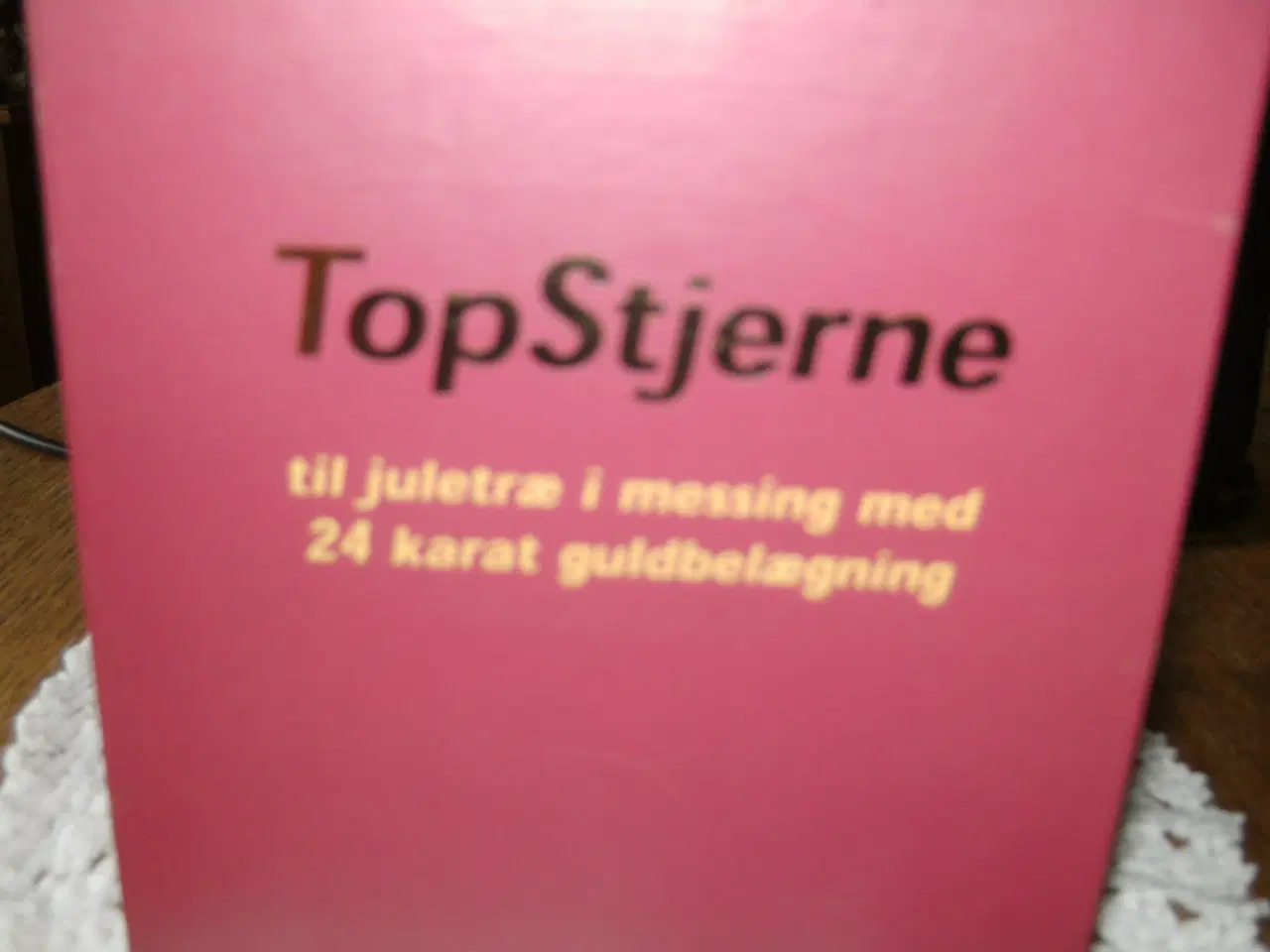Billede 3 - topstjerne forgyldt messing