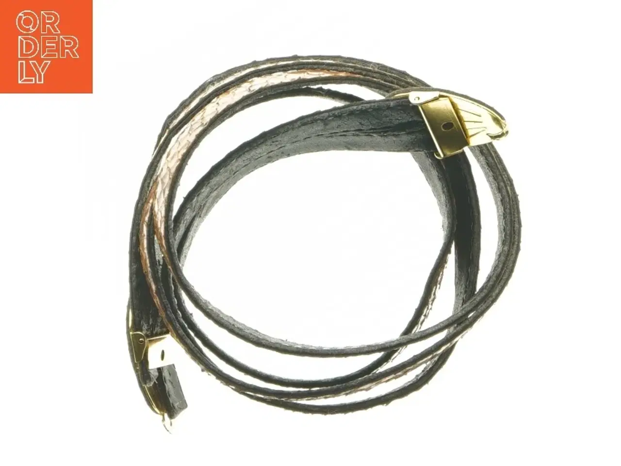 Billede 4 - Brunt slangeskind bælte (str. 85 cm)