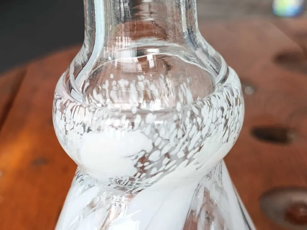 Billede 4 - Dansk glaspuster blomstervase 