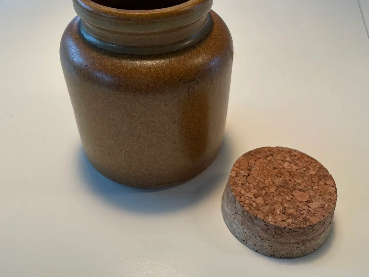 Billede 2 - Sennepskrukke med korkprop