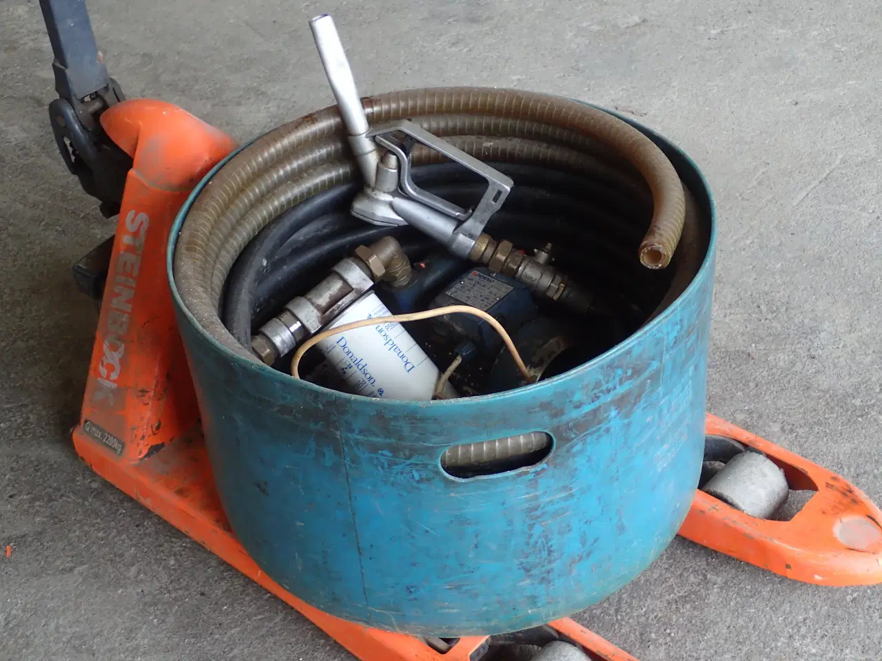 Billede 3 - Diesel/Fyringsolie pumpe selvansugende med filter.