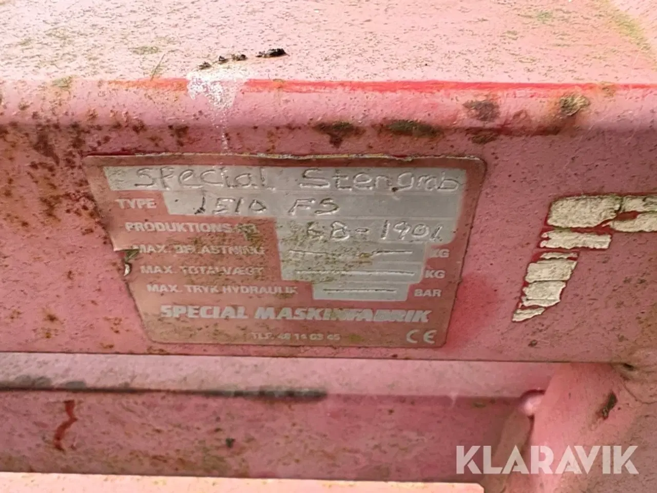 Billede 5 - Stengrap Special maskinfabrik 1510 fs
