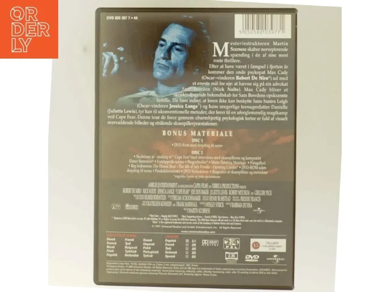 Billede 3 - Cape Fear med Robert De Niro (DVD)