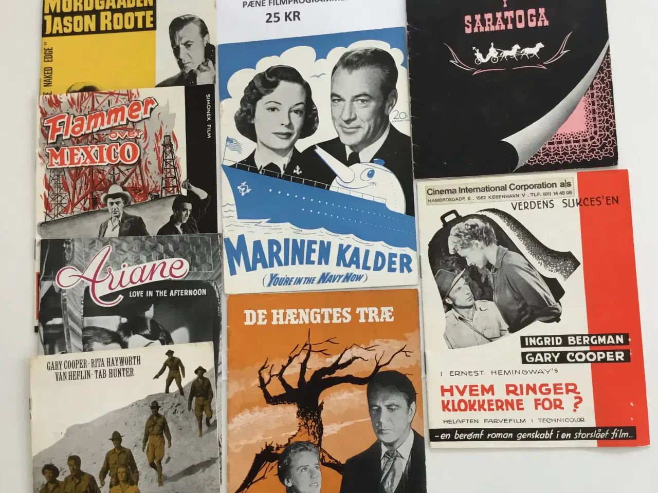 Billede 2 - FILMPROGRAMMER 10 LOT A. 8 STK