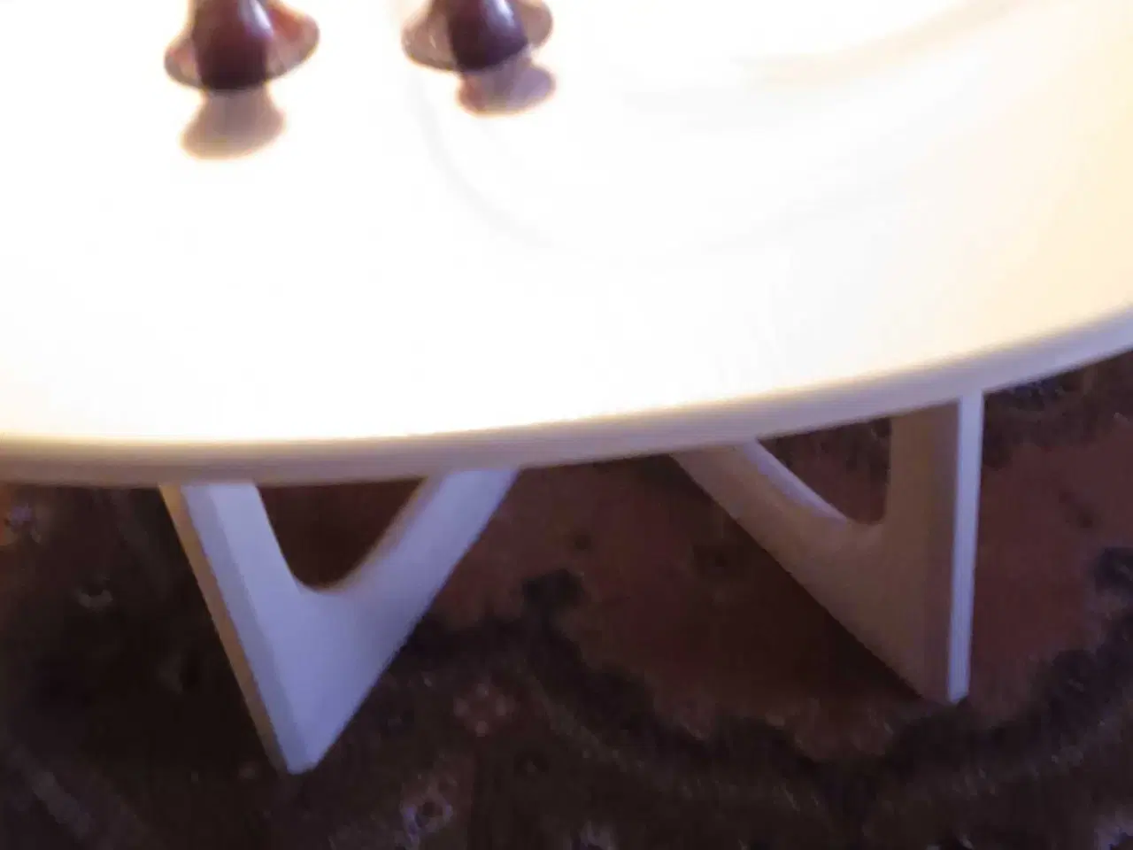 Billede 3 - Flot sofabord med plade og ben i marmor