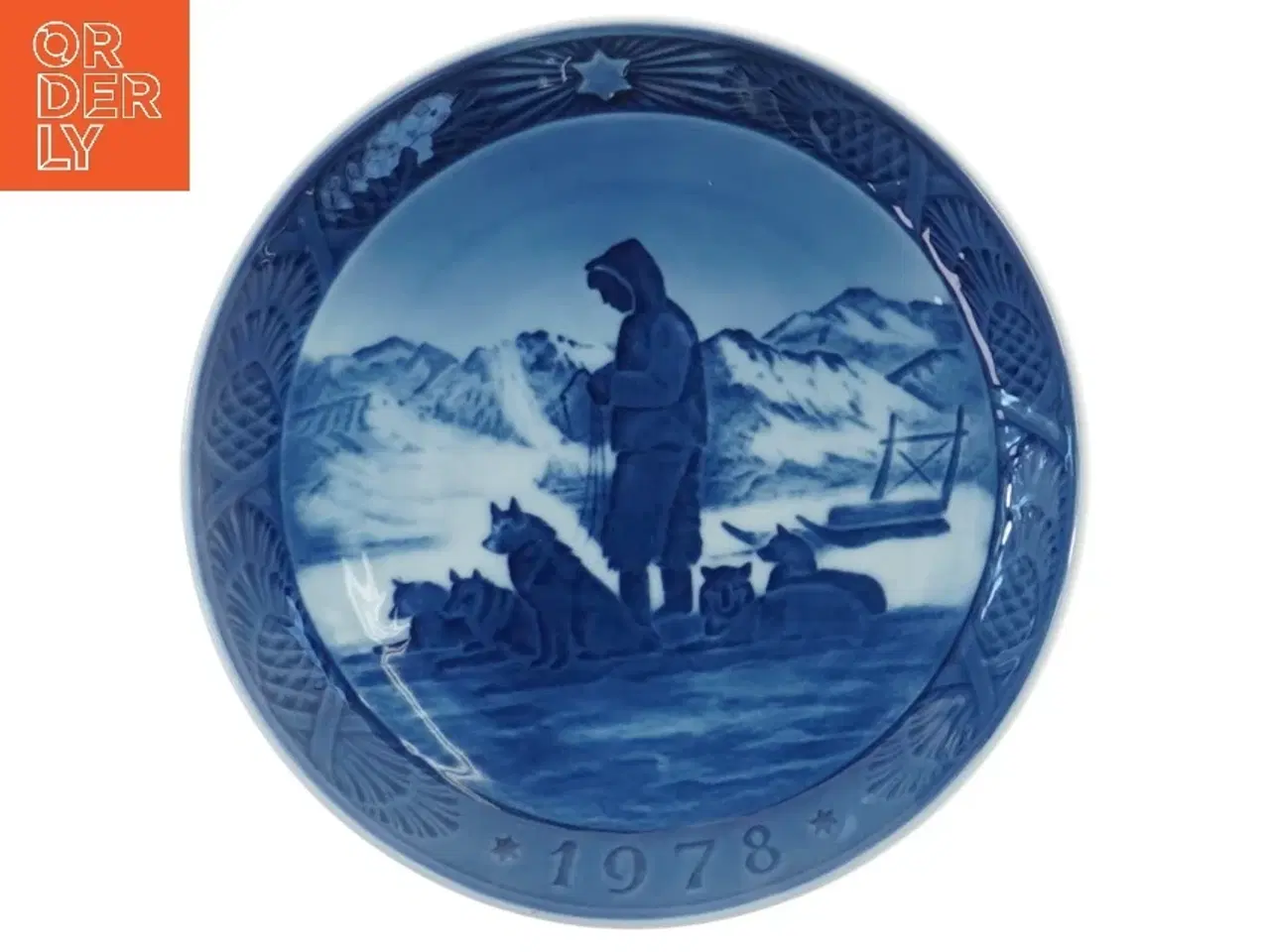 Billede 1 - Dekorativ tallerken med 1978 motiv fra Royal Copenhagen (str. Ø 18 cm)