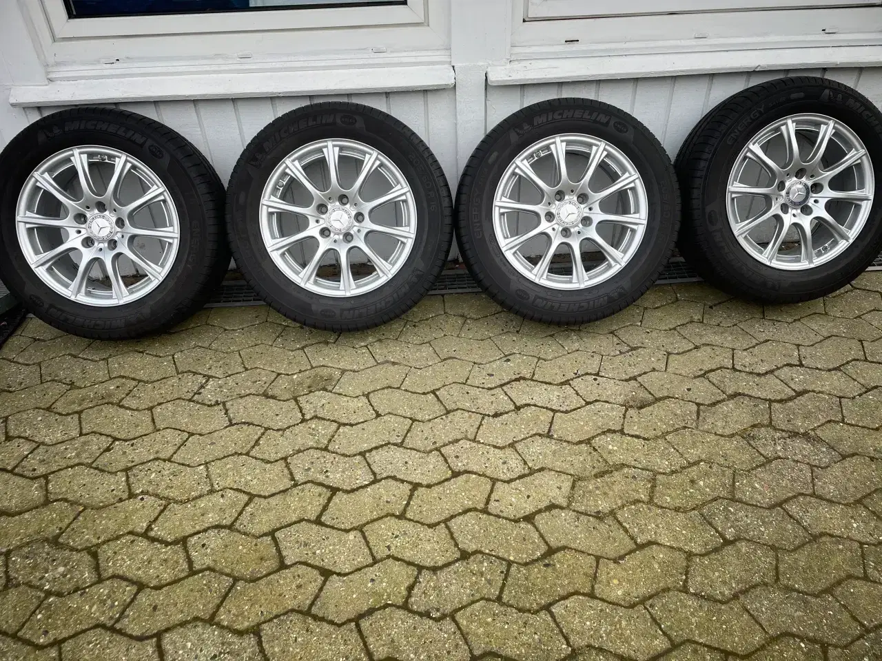 Billede 1 - 4 styk alufælge original MB + Michelin sommerdæk 