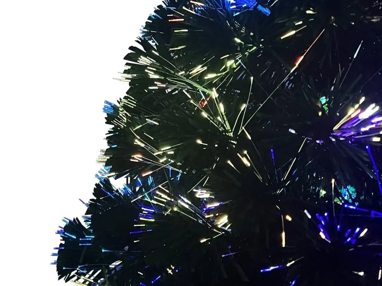 Billede 8 - Kunstigt juletræ med juletræsfod 120 cm fiberoptik