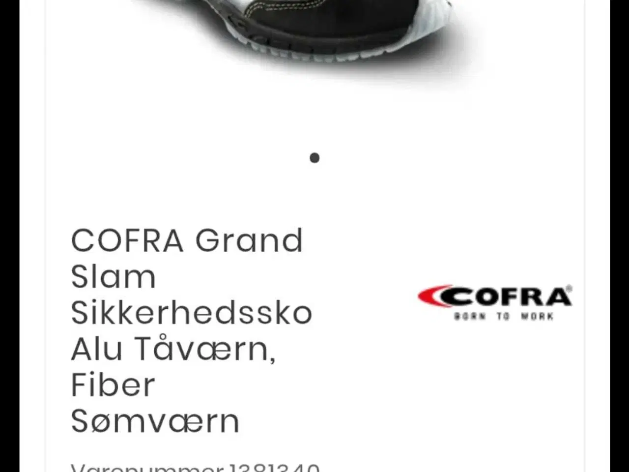 Billede 2 - Sikkerhedssko 42 COFRA Grand slam