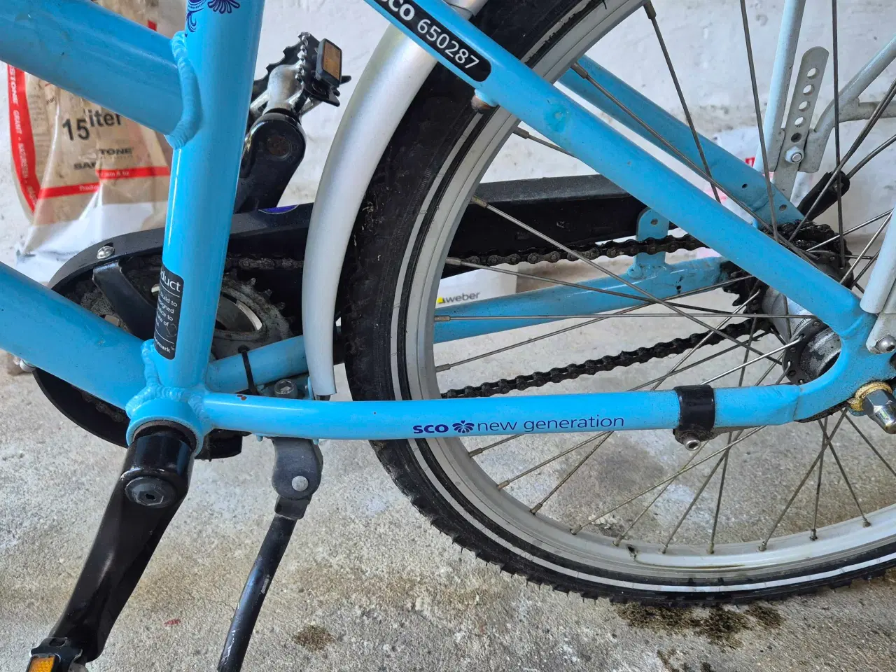 Billede 3 - Pigecykel lyseblå