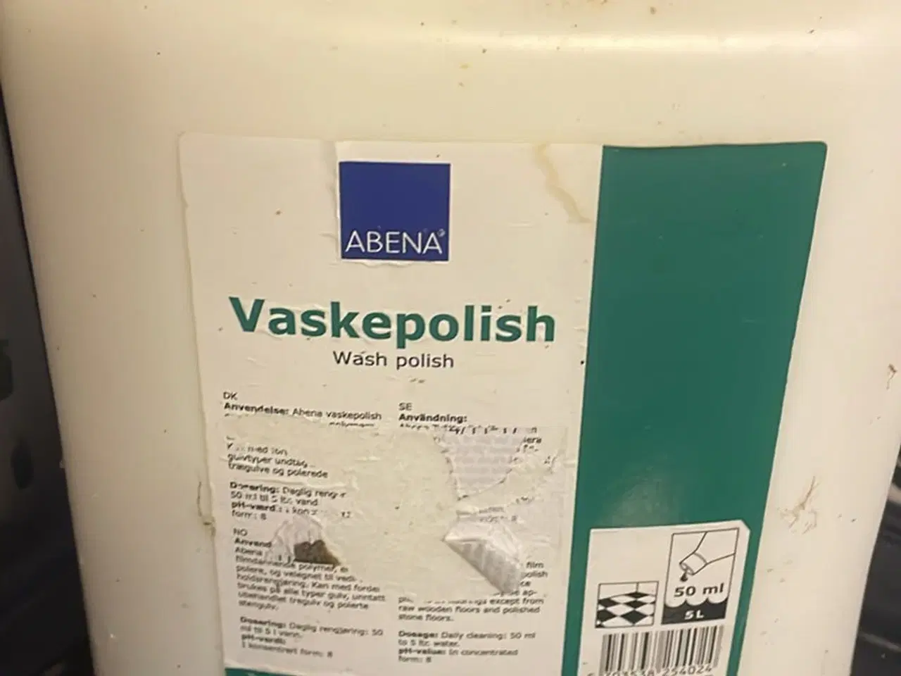 Billede 1 - Vaskepolish, ABENA, 5 l, blank, med polymerer, ude
