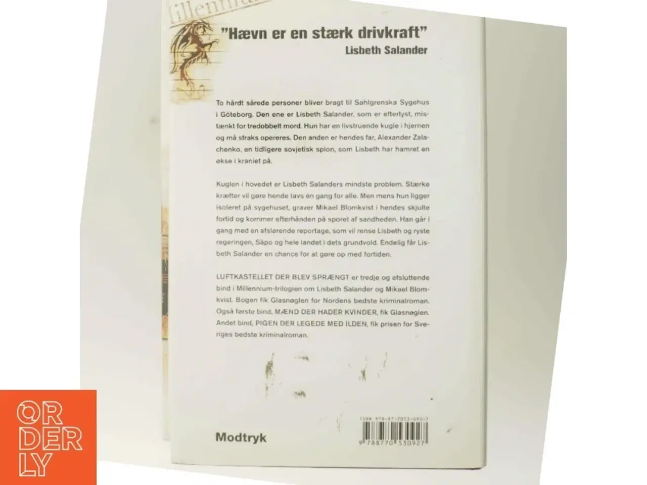 Billede 3 - Luftkastelletderblevsprngt Stir up a Hornets&#39; Nest of Girl. Shi Dige Larsen. the Danish Original. Hardcover](chinese Edition) af Stieg Larsson (Bo