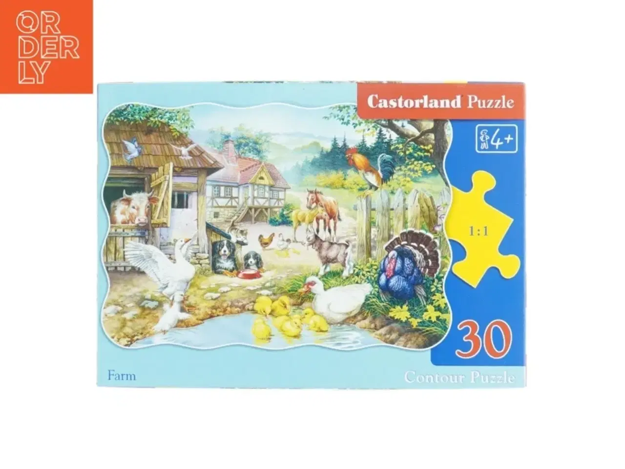 Billede 1 - Castorland bondegårds puslespil fra Castorland (str. 32 x 23 cm)