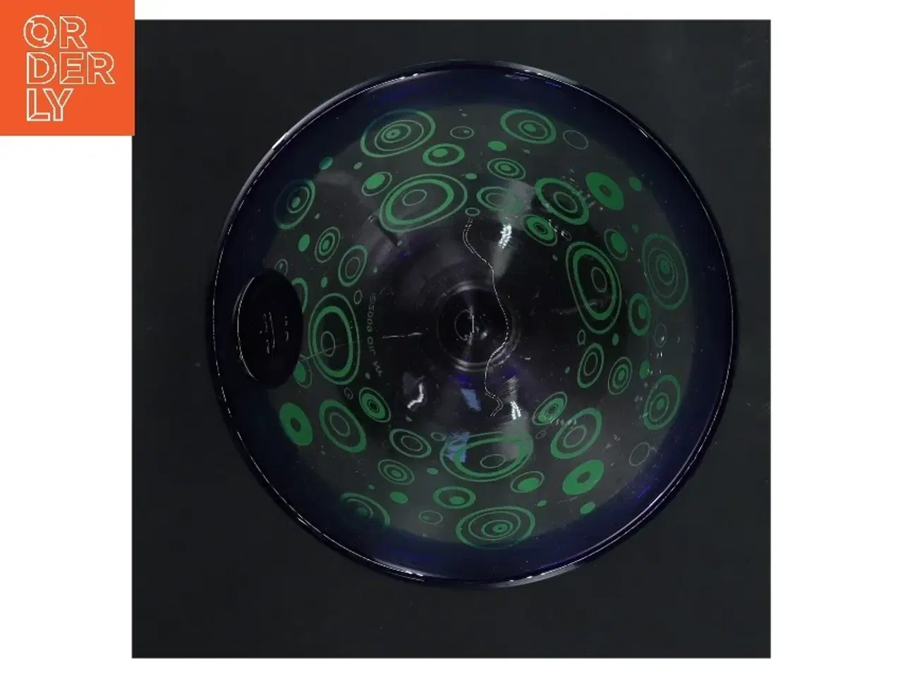 Billede 2 - Dekorativt glas med mønster (str. Ø 13 cm længde 12,5 cm)fra kostald boda