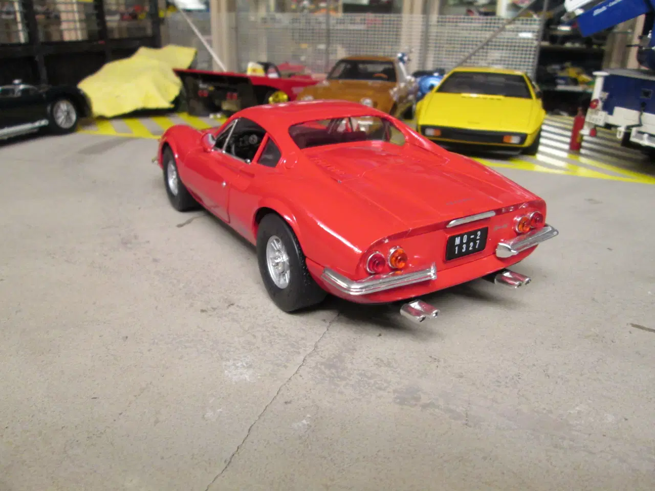 Billede 3 - Modelbil   Ferrari Dino    Anson  1:18