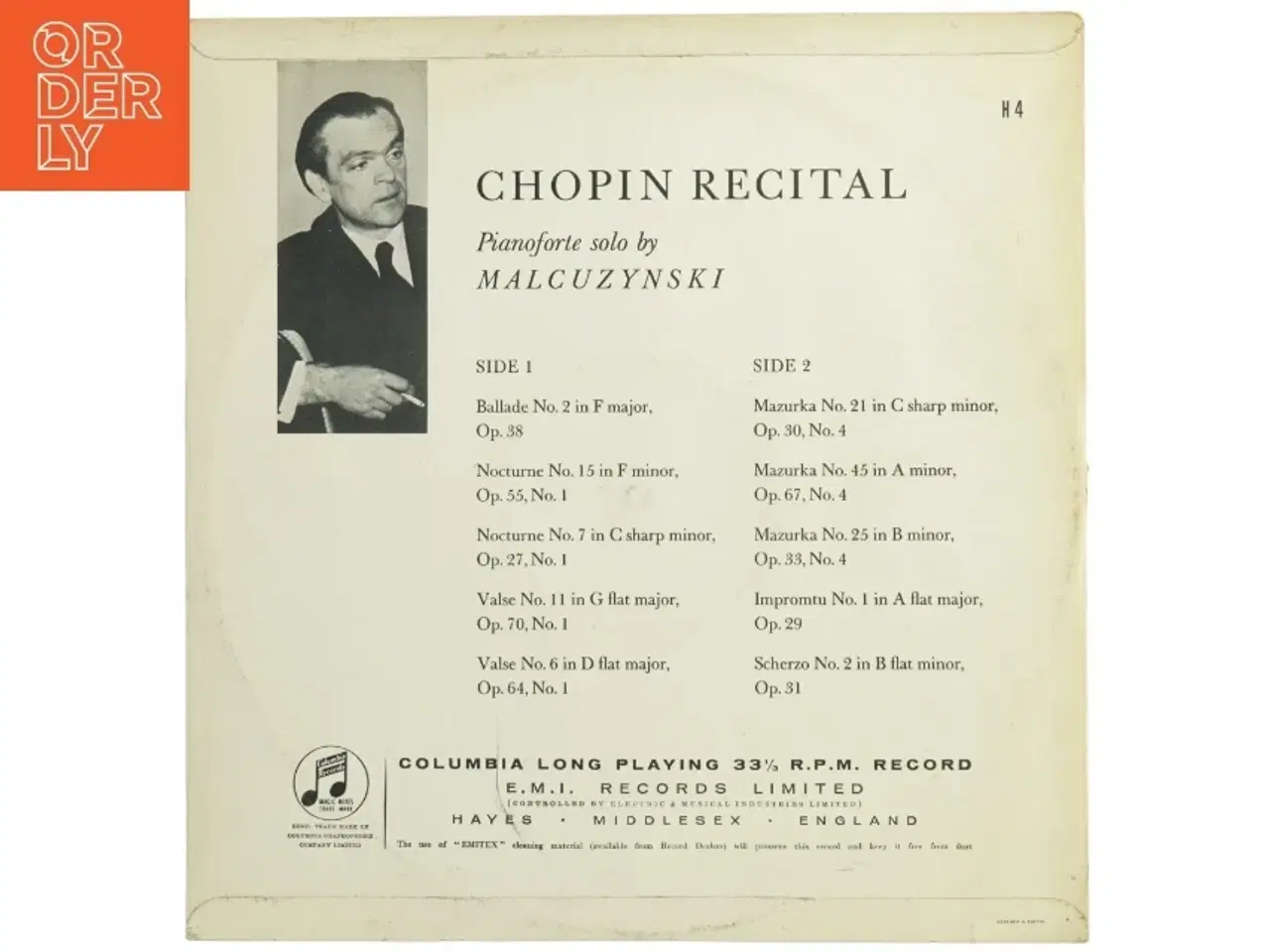 Billede 2 - Chopin af Malcuzynski (LP)