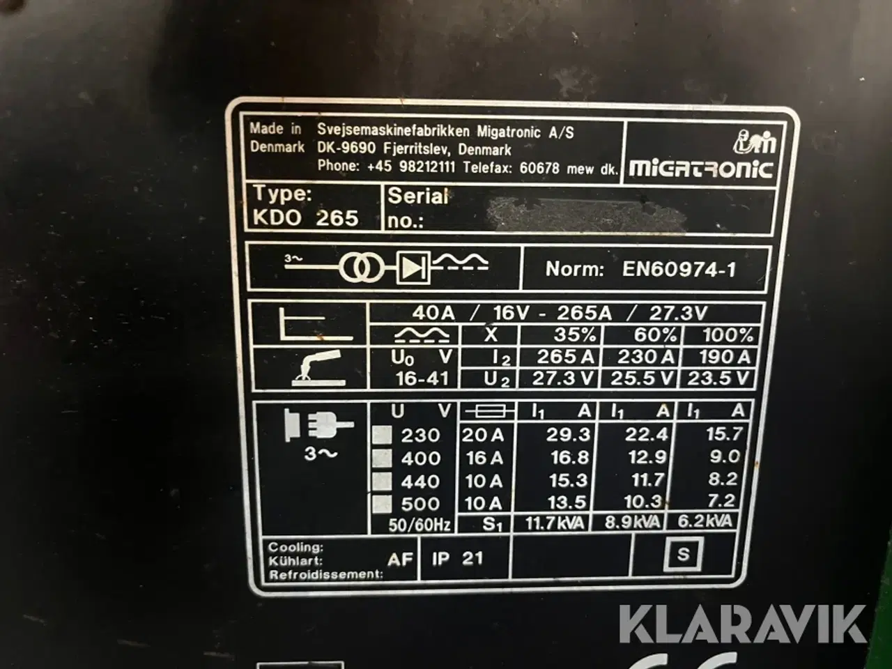 Billede 5 - Co2 Svejsemaskine Migatronic Dynamig 265