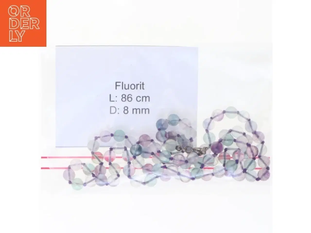Billede 4 - Fluorit halskæde (str. 86 cm)