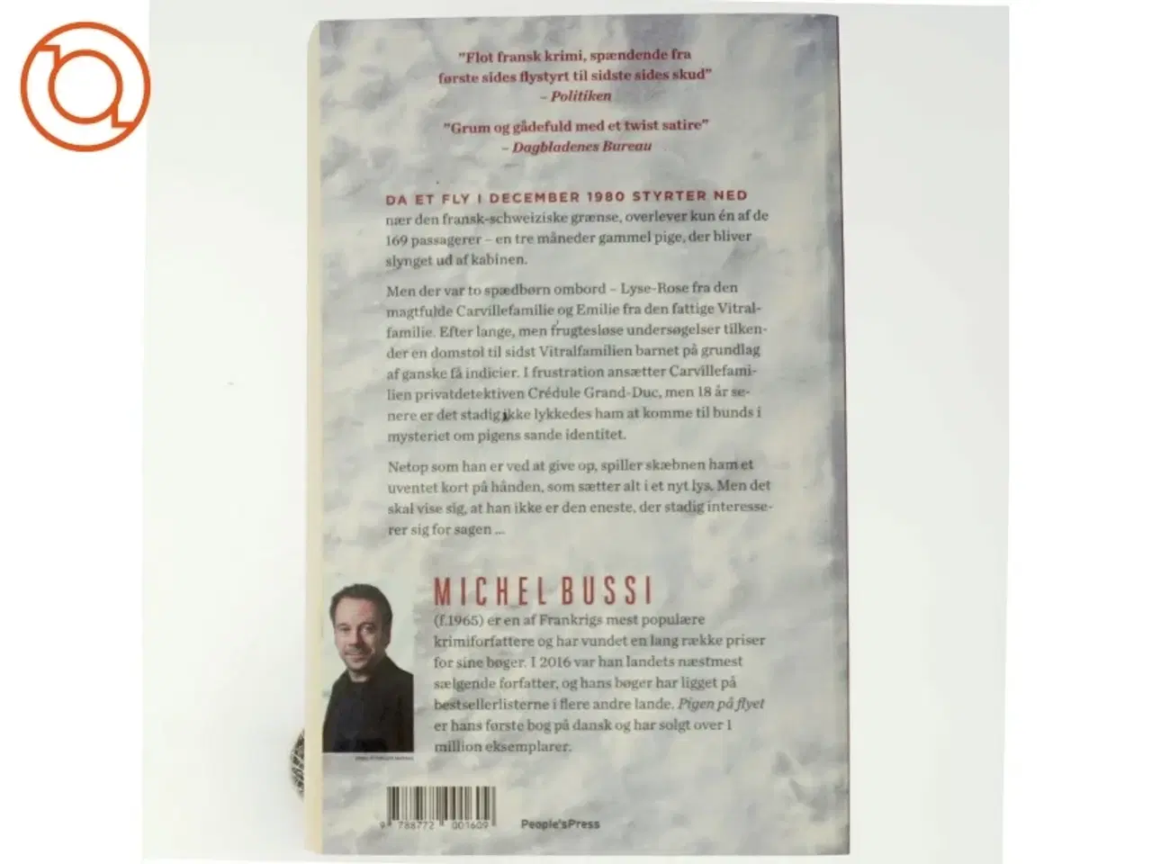 Billede 3 - Pigen på flyet af Michel Bussi (Bog)