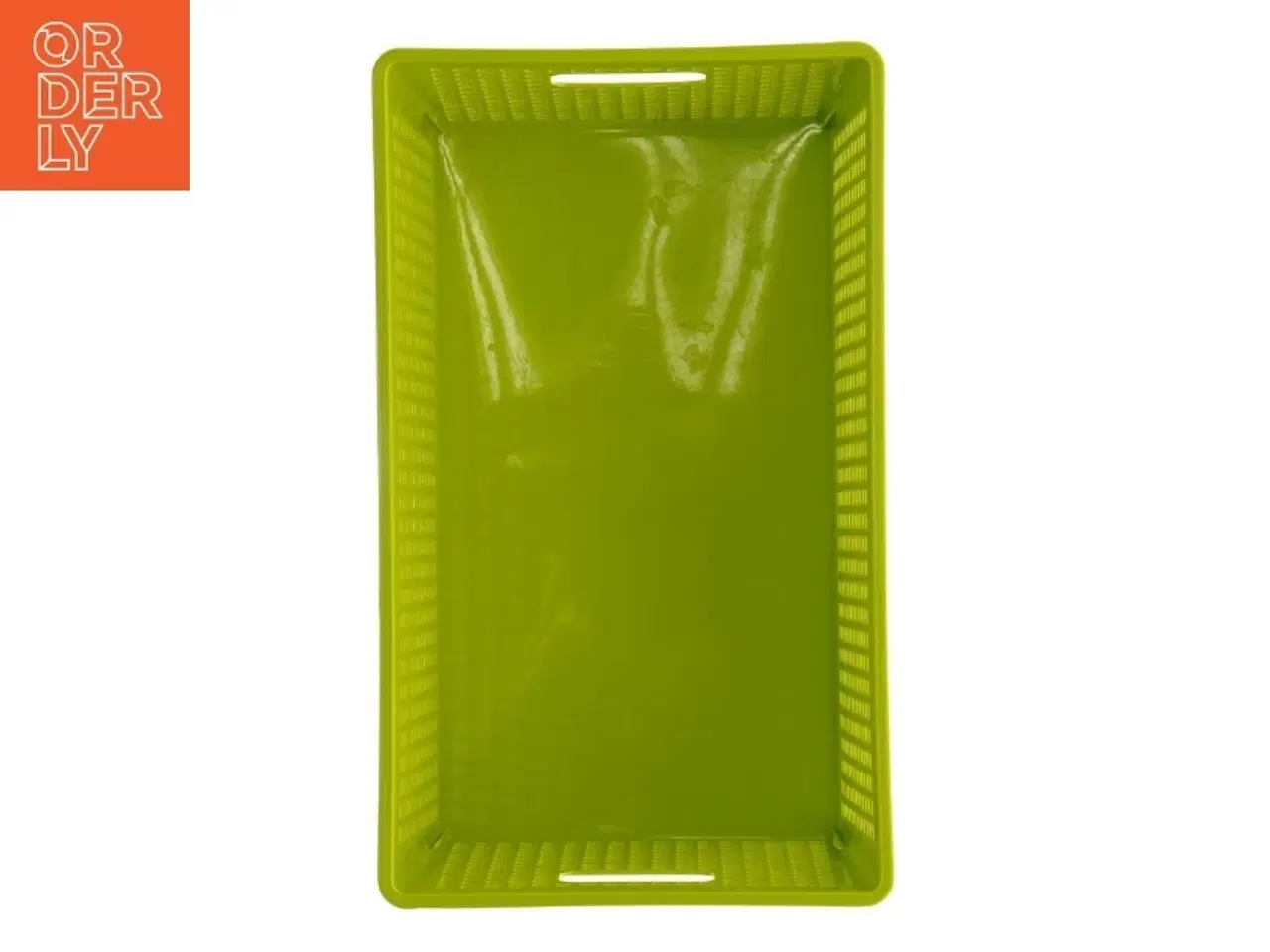 Billede 4 - Grøn plast opbevaringskasse (str. 26,5 x 16 x 11 cm)