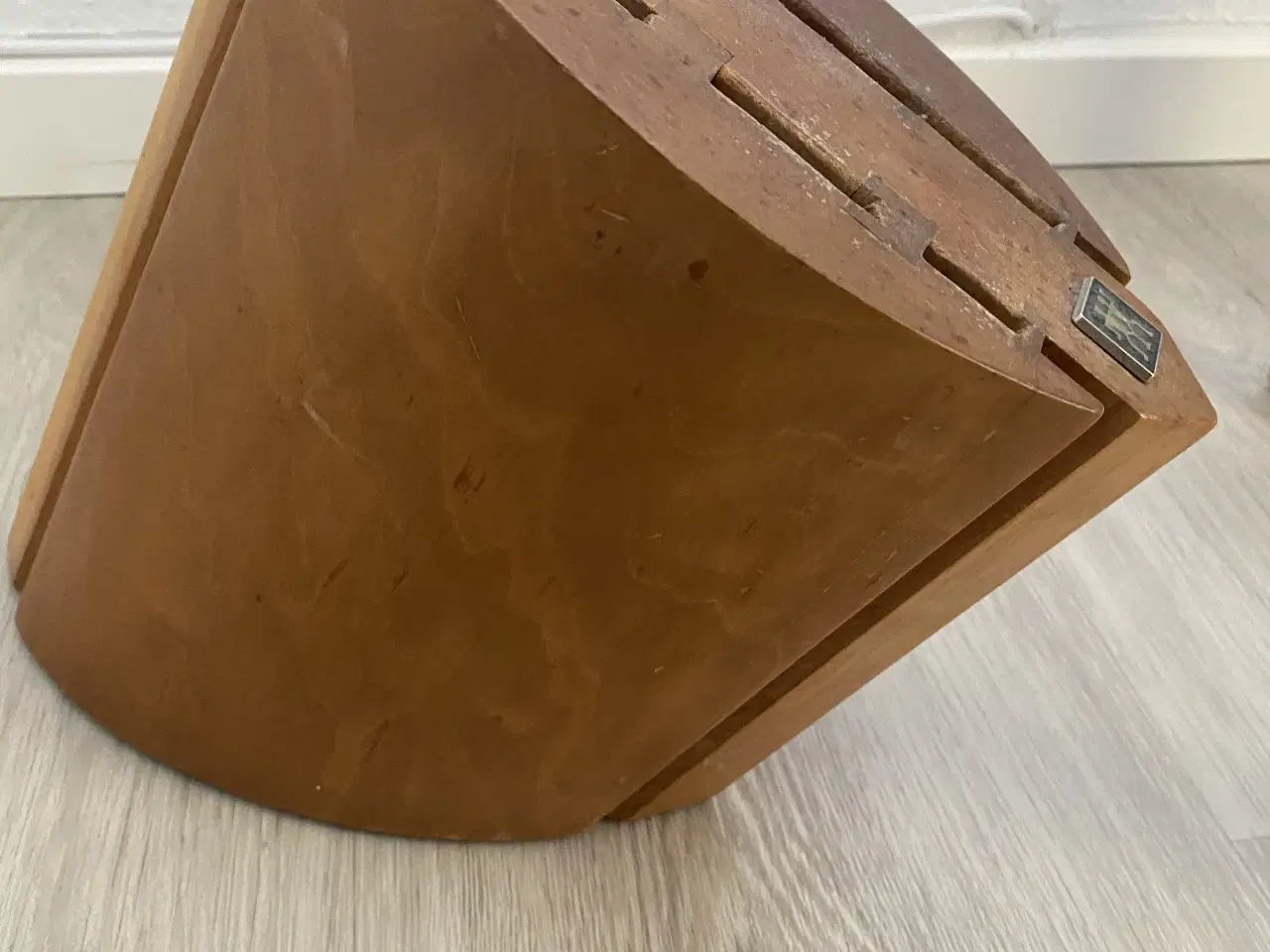 Billede 1 - Kniv blok kirsebær træ 