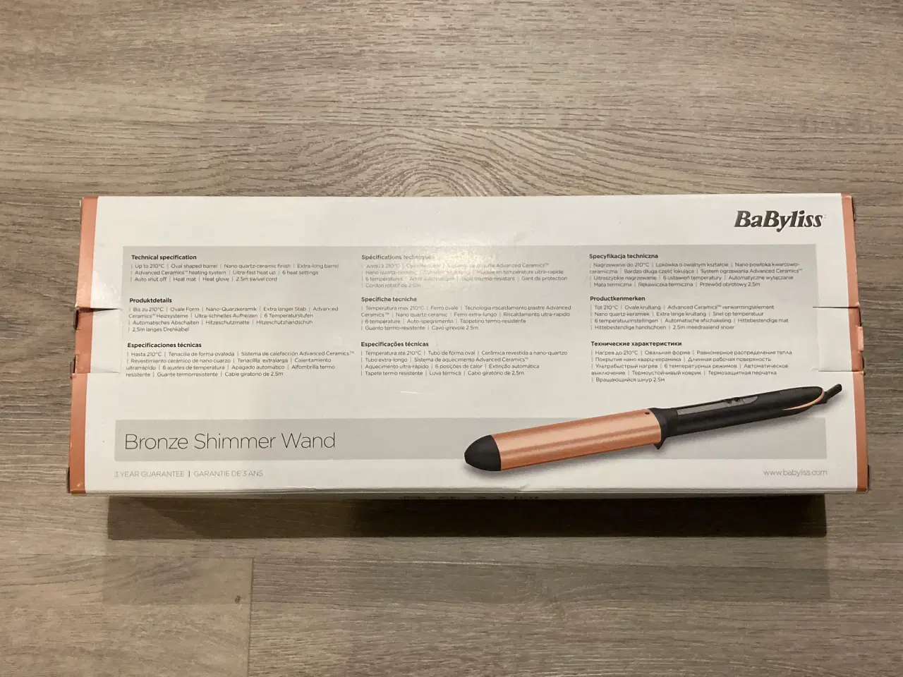 Billede 2 - Helt nyt BaByliss Bronze Shimmer Wand krøllejern 