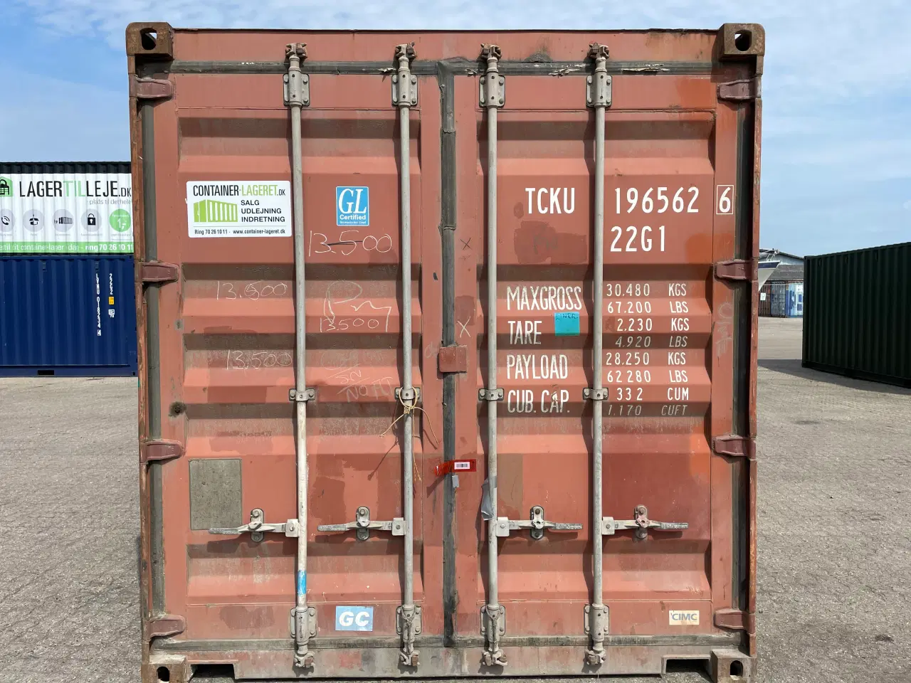 Billede 1 - 20 fods Container- ID: TCKU 196562-6