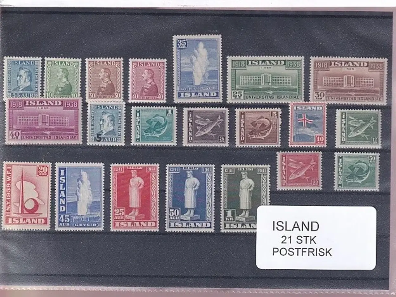 Billede 1 - Island Samling - 21 Stk. - Postfrisk