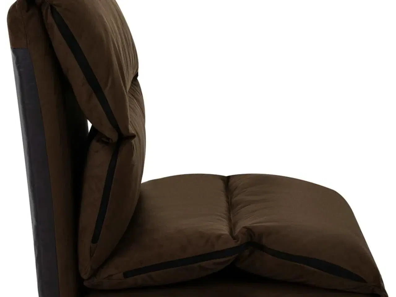 Billede 6 - Foldbar gulvstol mikrofiber brun
