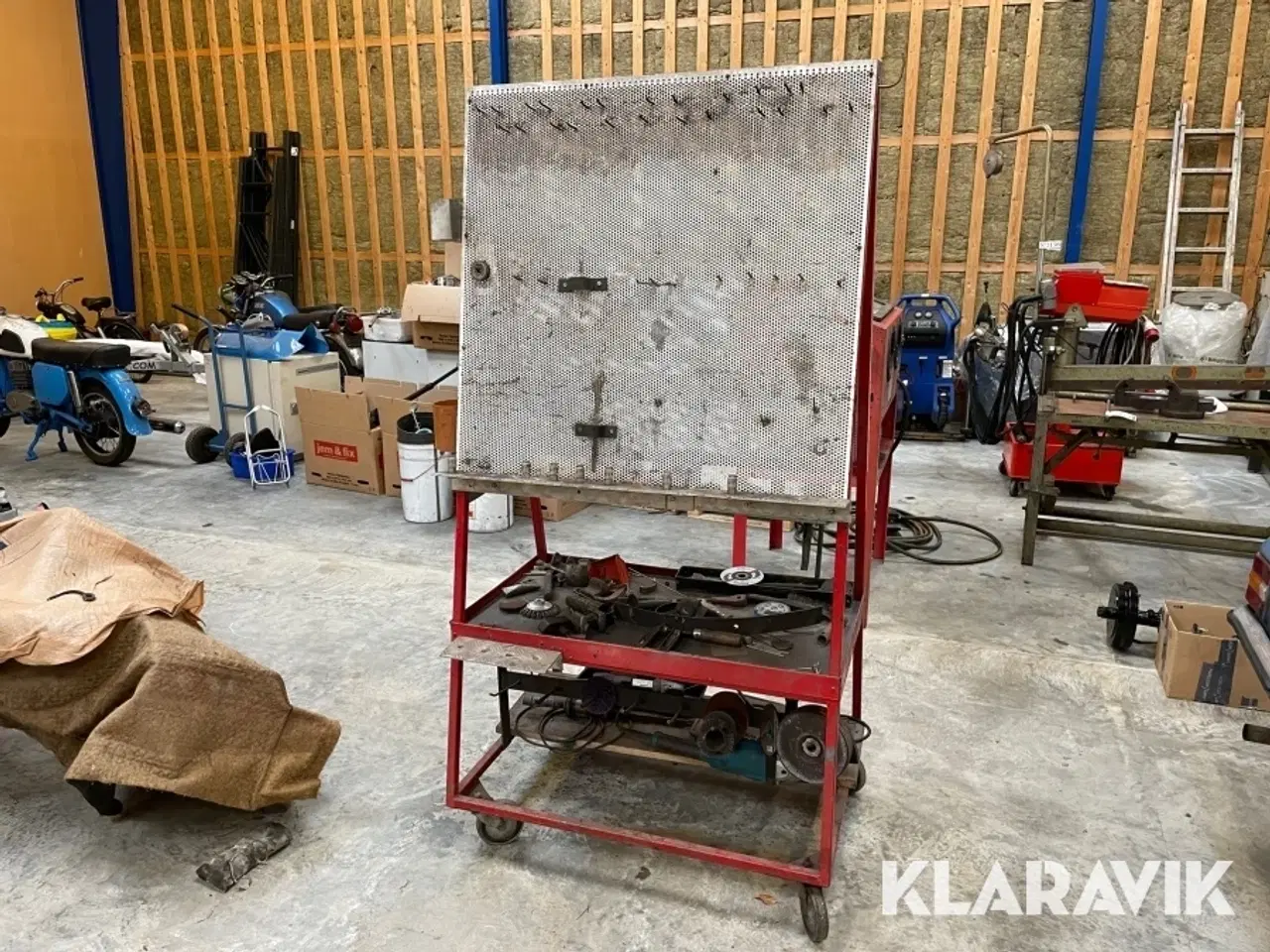 Billede 5 - Værkstedstavle med hjul