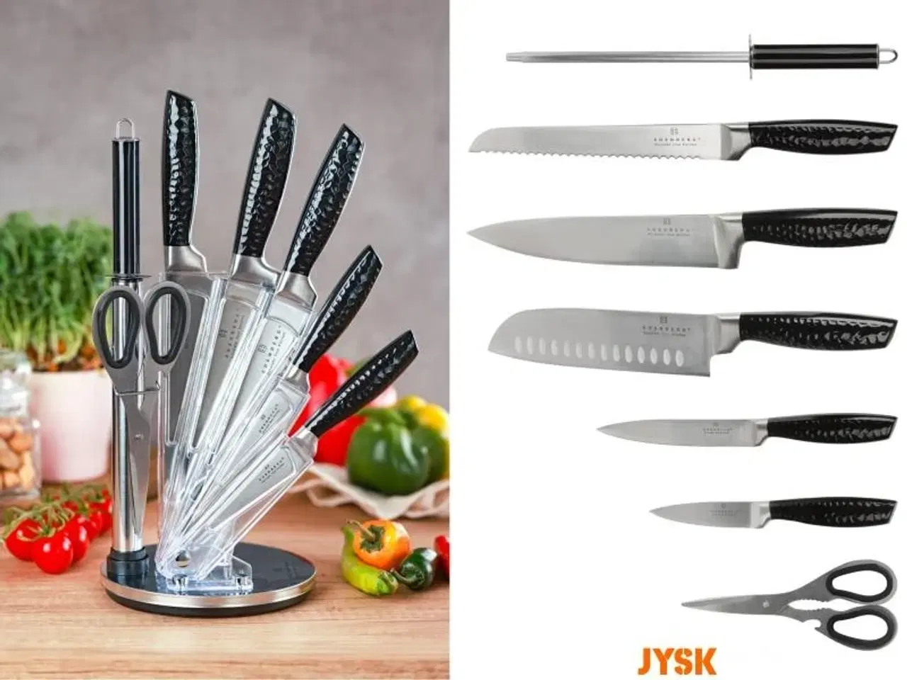 Billede 1 - KOKKEKNIVSSÆT,