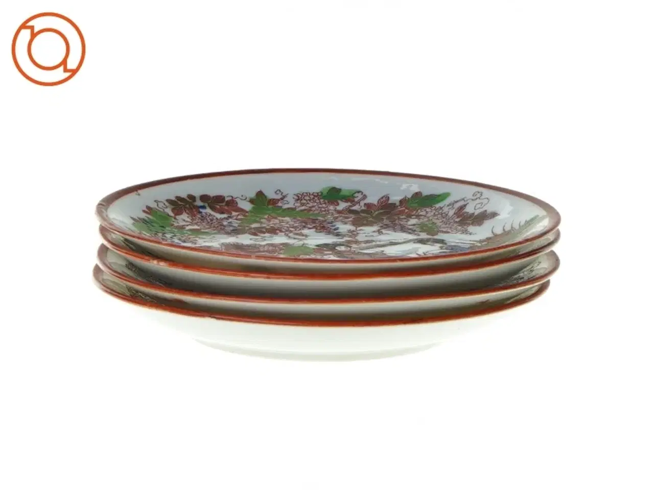 Billede 2 - Små tallerkener, med asiatisk motiv (str. 13 cm)