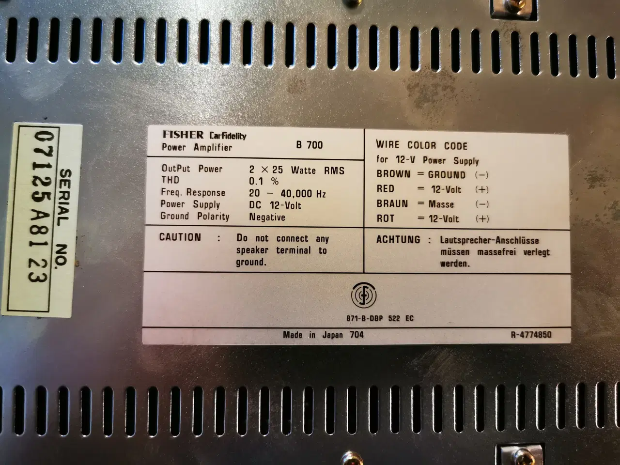 Billede 9 - High Quality Car Fidelity By FISHER.