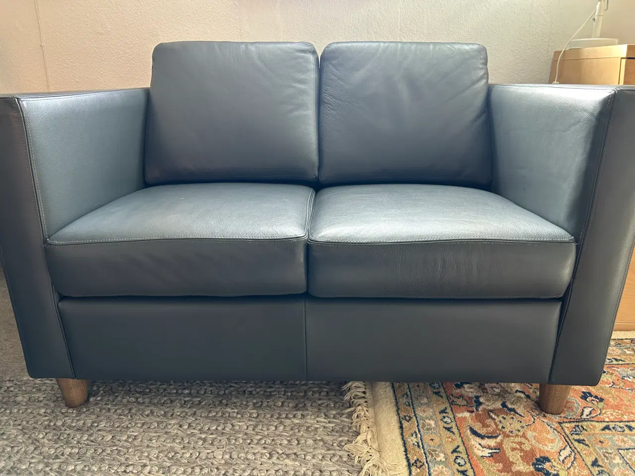 Billede 2 - Sofagruppe 3x2 i Antracitgrå læder