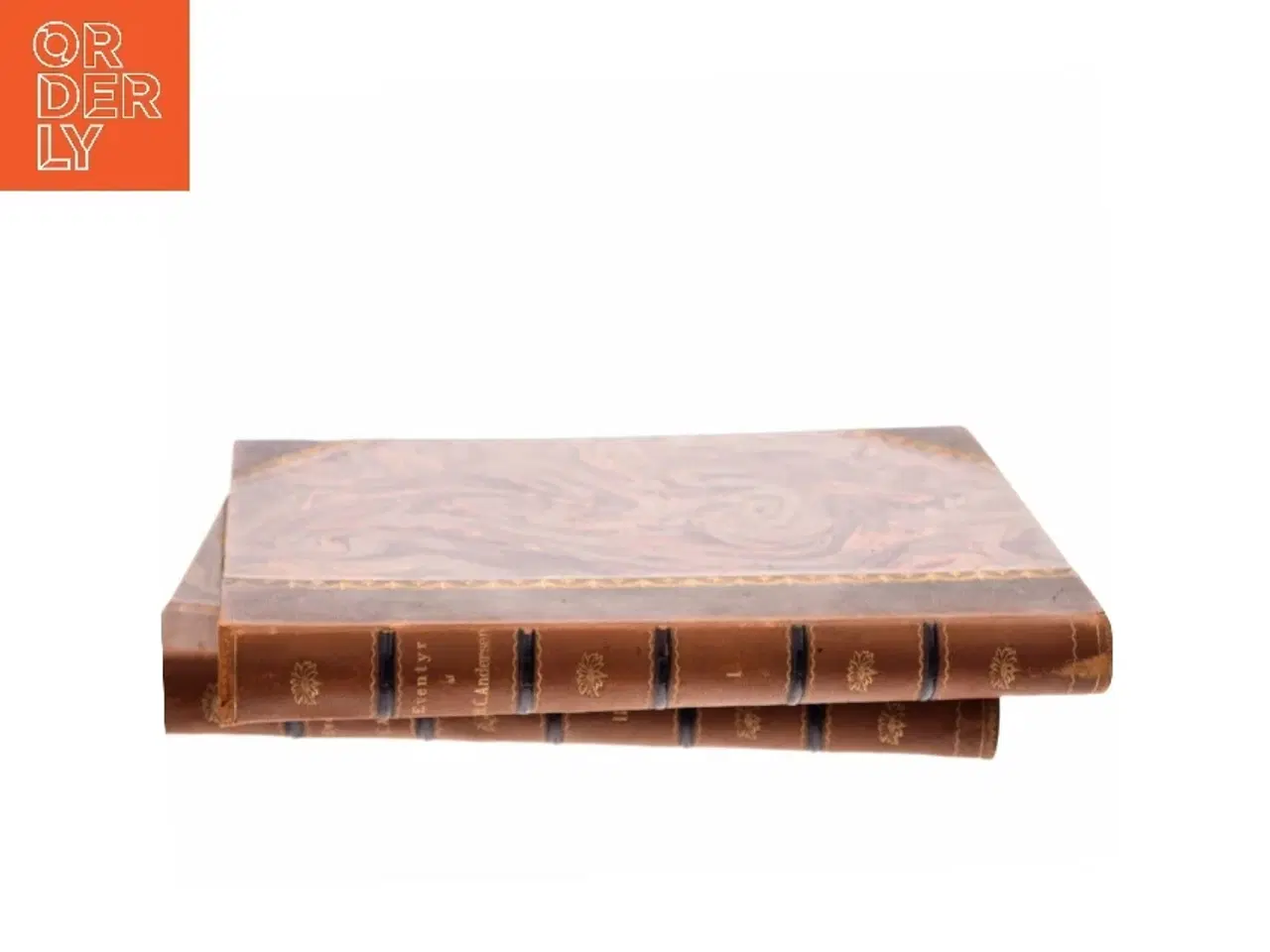 Billede 2 - Antikke bøger med marmoreret cover (Bog)